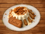 Lotus Molten Cake With Ice Cream