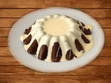 Molten Cake With White Chocolate And Ice Cream