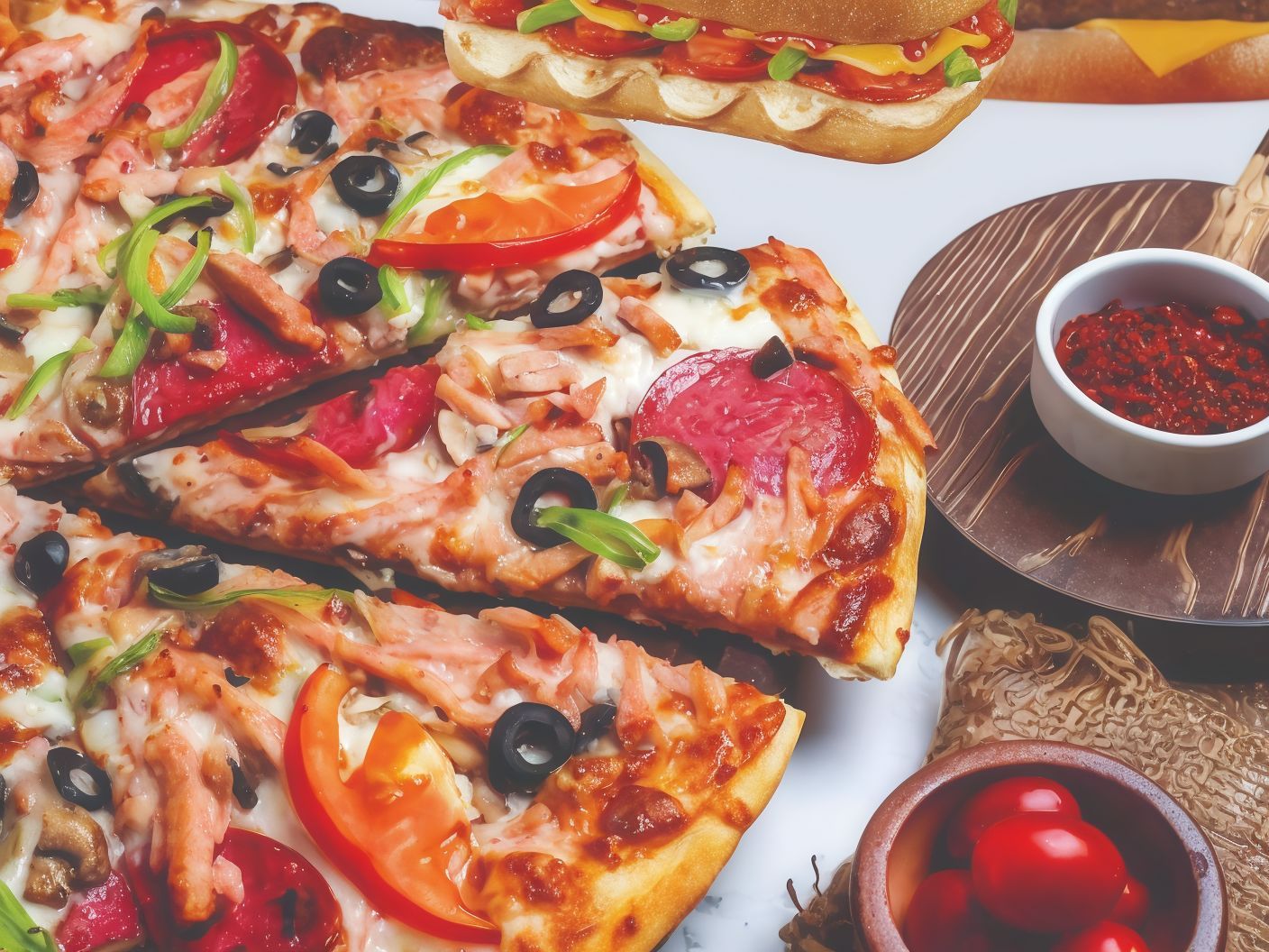 Oriental Sausage Pizza