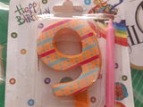 Birthday Decoration - Candle Number 9