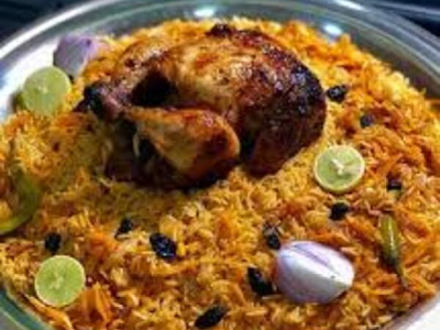 Whole Grilled Chicken With Kabsa Rice