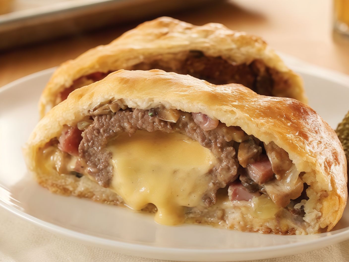 Vibes Beef Burger Inside The Dough