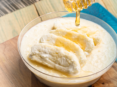 Rice Pudding With Qeshta And Honey