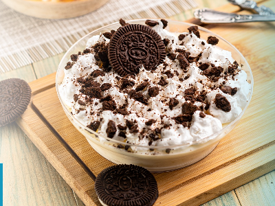Rice Pudding With Cream And Oreo