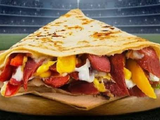 French Fries With Sausage Crepe