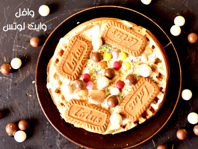 White Chocolate With Lotus Waffle
