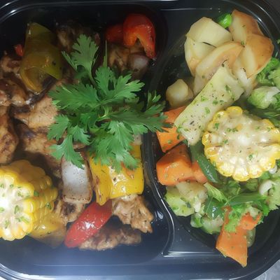 Shish Tawook Platter.