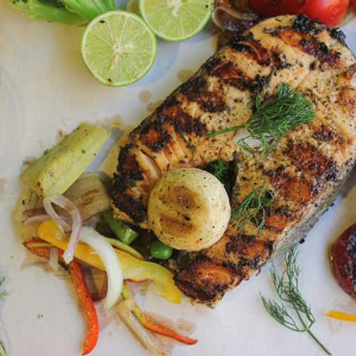 Grilled Salmon Plate