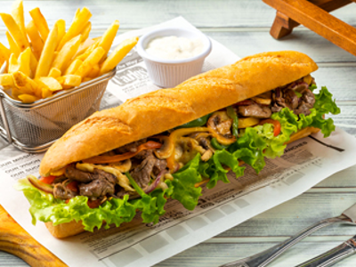 Philly cheese steak Sandwich