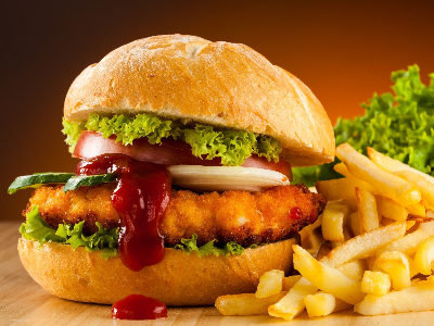 Chicken Burger Sandwich Meal