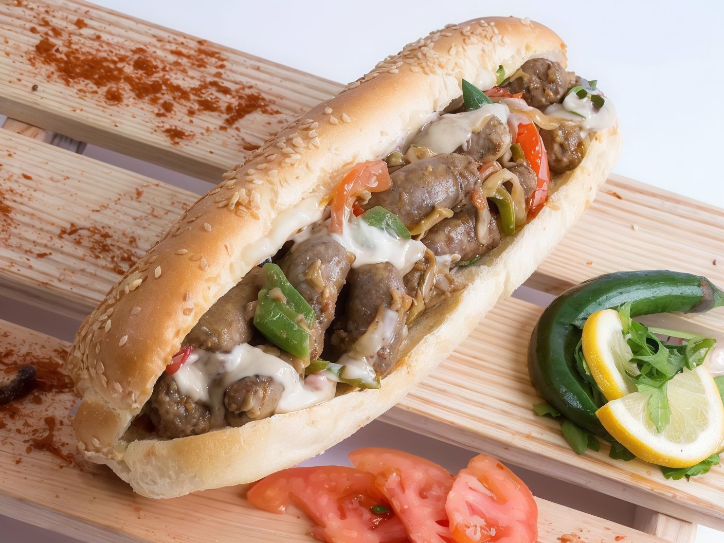 Alexandrian Oriental Sausage Sandwich