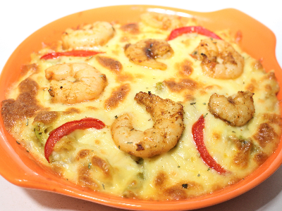 Oven Baked Shrimp Pasta