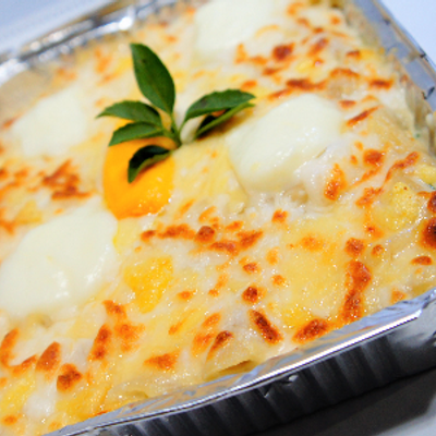 Oven Baked Quattro Formaggi Pasta