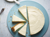White Chocolate Spread Cheesecake Slice