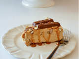 Caramel With KitKat Chocolate Cheesecake Slice