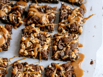 Nutella Chocolate Turtle Brownies