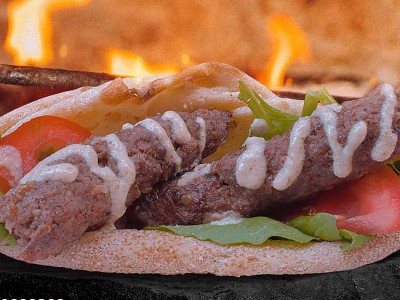 Charcoal Grilled Kofta Sandwich