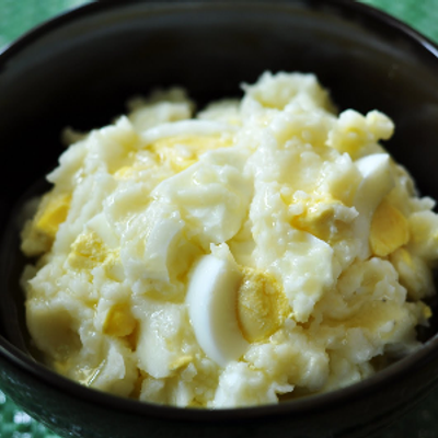 Mashed Potato With Boiled Egg Sandwich