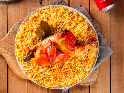 Half Chicken Mandi And Kabsa Rice