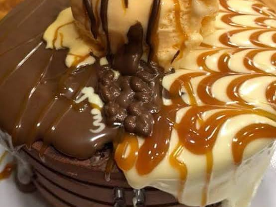 Nutella Chocolate With White Chocolate Casserole
