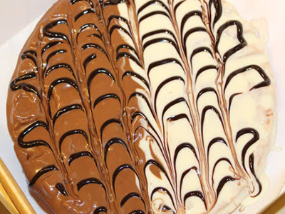 White Nutella Waffle