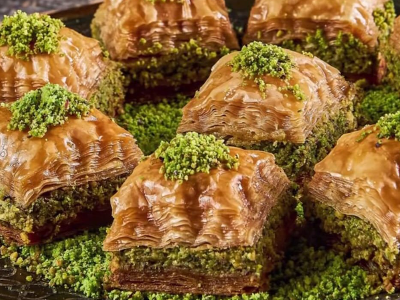 Turkish Baklava With Pistachio