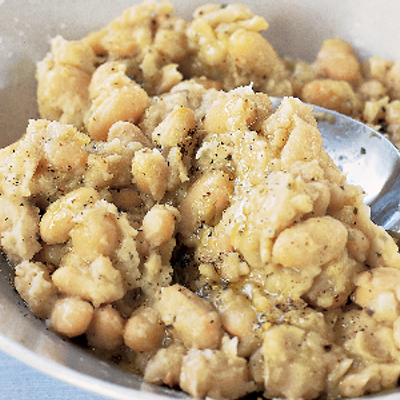 Mashed Potato Sandwich With Chickpeas