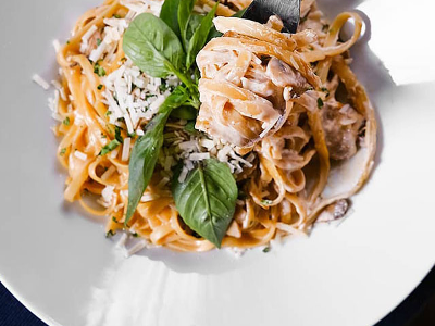 Beef Bacon Carbonara
