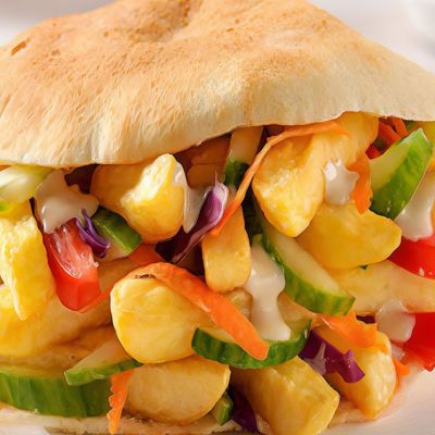 Taamia With French Fries Sandwich