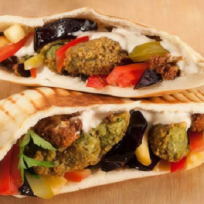 Taamia With Eggplant Sandwich