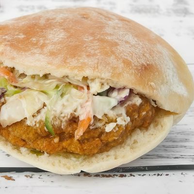 Taamia With Baba Ghanoush Sandwich