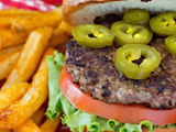 Spicy Jalapeno Popper Burger Sandwich