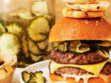 Double Decker Cheese Burger Sandwich
