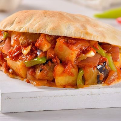 Mesakaa Sandwich With Minced Meat