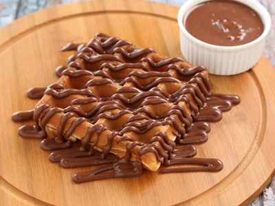Chocolate With Hazelnut Waffle