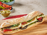 Halloumi Cheese With Grilled Vegetables Sandwich