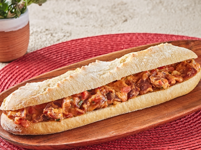 Cheesy Hot Dog Sandwich