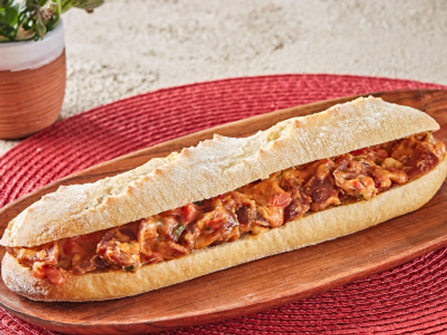 Cheesy Hot Dog Sandwich