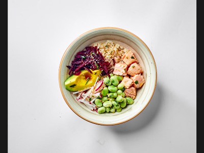 Poached Salmon Bowl