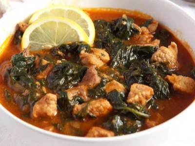 Spinach With Meat Casserole