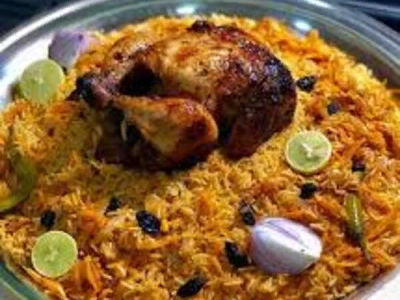 Whole Grilled Chicken With Kabsa Rice