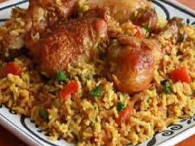 Whole Grilled Chicken With Biryani Rice