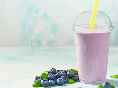 Yogurt With Blueberry Milkshake