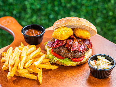 Cheesy Beef Burger Sandwich