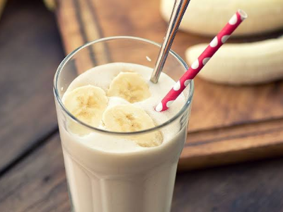 Banana With Milk Juice