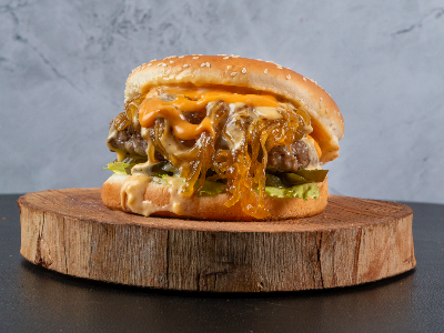 Sweet And Sour Beef Burger Sandwich