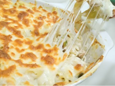 Meat With Mozzarella Cheese Casserole