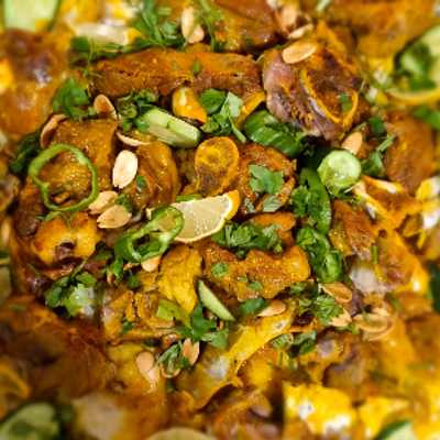 ربع لحم ضأن مندي مع أرز