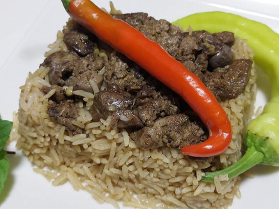 Rice With Liver And Giblets Platter