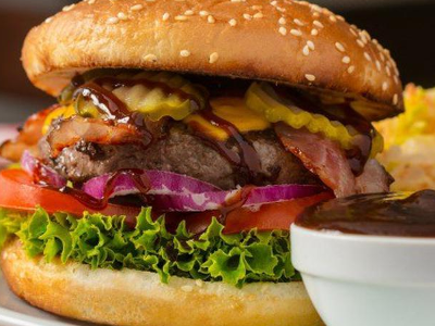 Beef Burger Sandwich Bbq